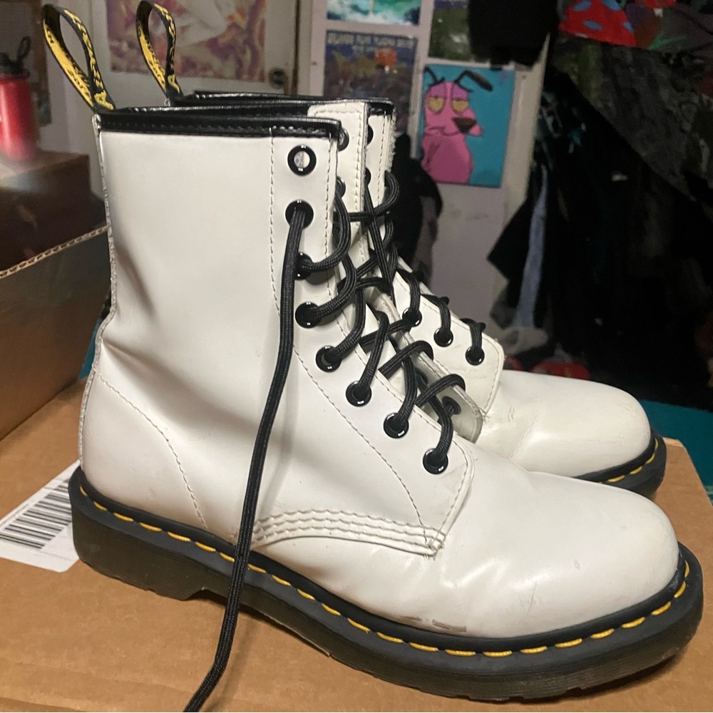 Dr. Martens 1460 8-Eye Boots White W8 Men’s 6.5